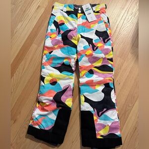 Spyder Multicolor Kids size 16 snow pants NEW